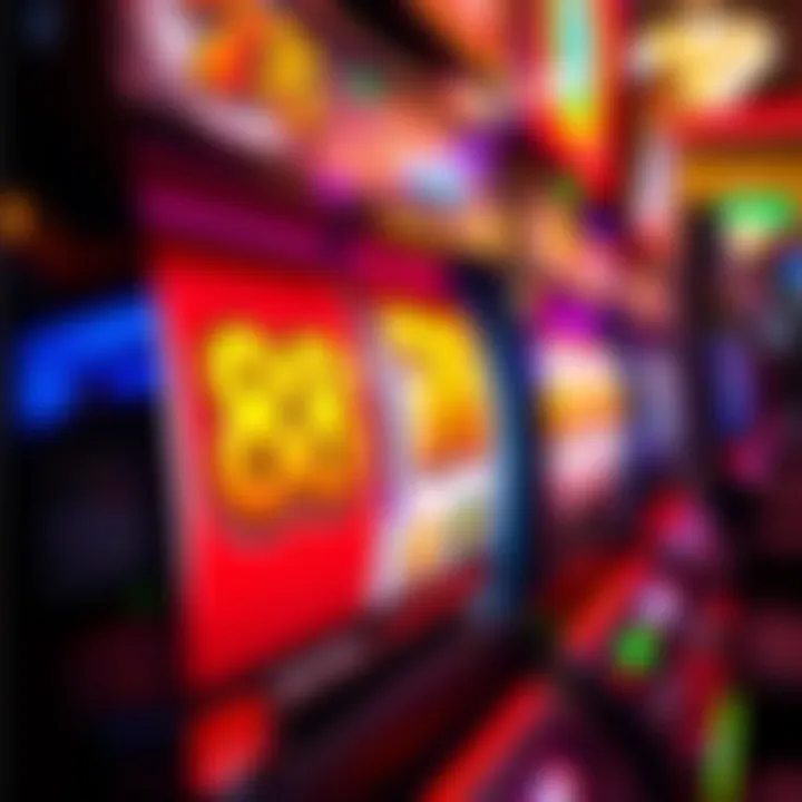 Vibrant Reels of 88 Fortunes Close-up of 88 Fortunes slot machine reels with vibrant symbols