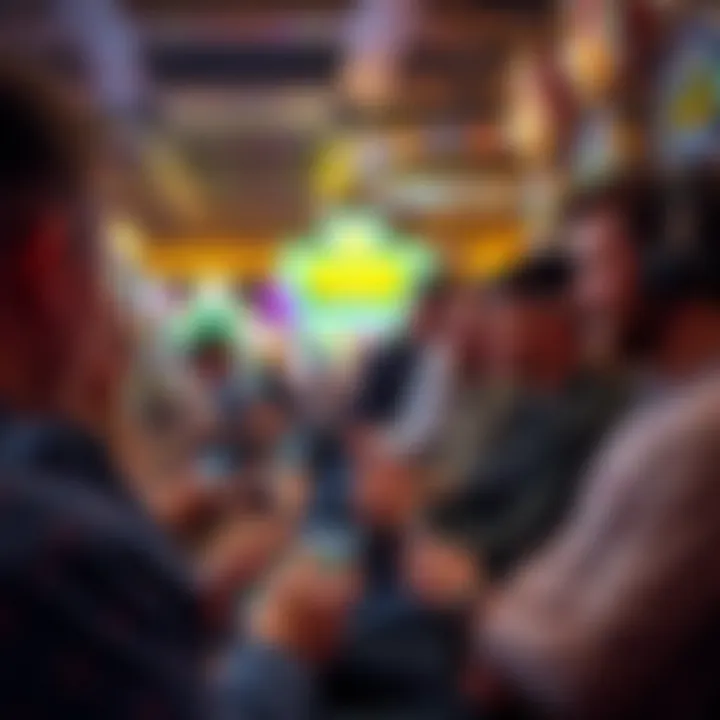 Excitement of Mobile Gaming Players engaging with House of Fun on mobile devices, experiencing the excitement