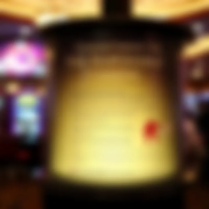 A responsible gaming awareness campaign display