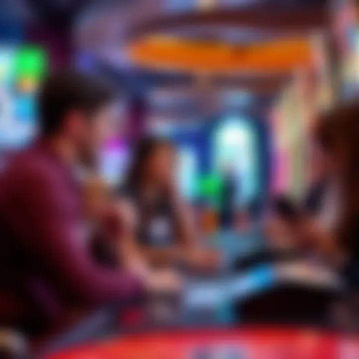 Playful representation of social interactions within the app