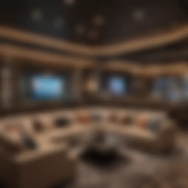 A luxurious lounge area within Circa Las Vegas sportsbook, designed for bettor comfort