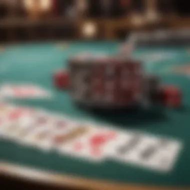 Visual Representation of Blackjack Game Mechanics Visual representation of blackjack game mechanics