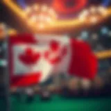 Canadian flag with UFC logo