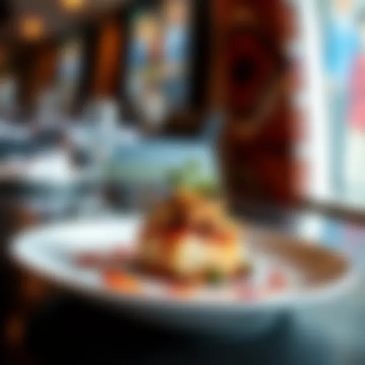 Chef's specialty dish presented artistically on a plate