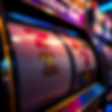 Close-up of deluxe slot symbols