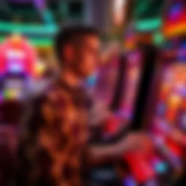 User engaging with deluxe slots online