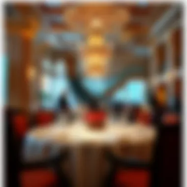 Elegant Dining Experience Elegant dining setting at Caesars Palace