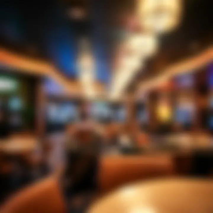 Luxurious lounge area showcasing casino amenities