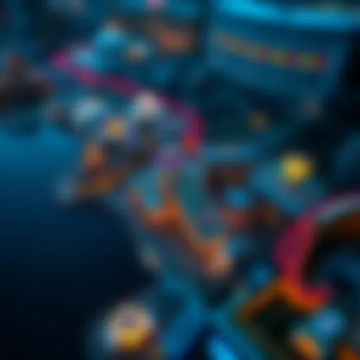 Aerial view of Long Island showcasing casino locations