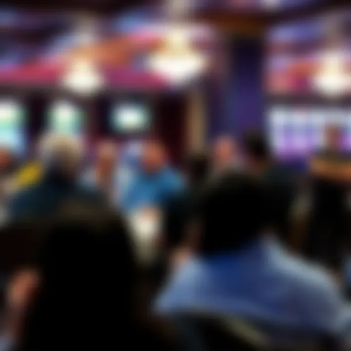 Community meeting discussing the impact of casinos on local residents