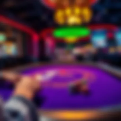 A captivating online poker table interface showcasing vibrant graphics and engaging gameplay.