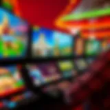 A vibrant online casino interface showcasing various games