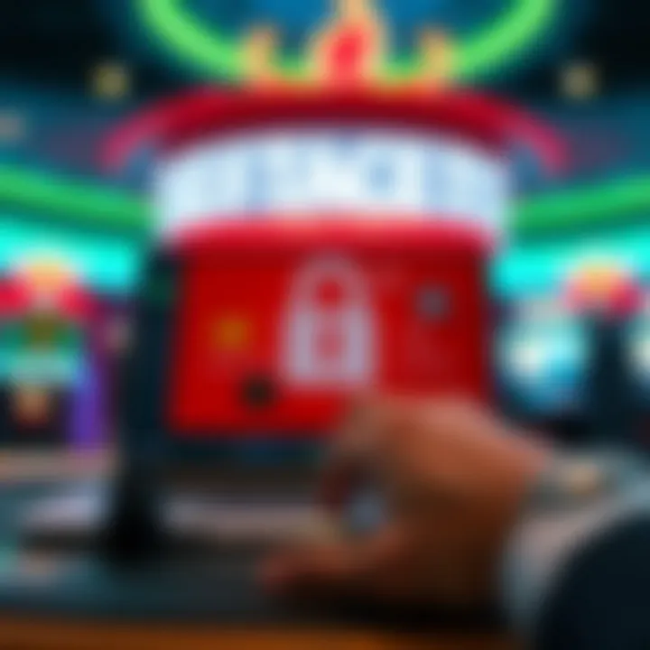 Secure online transaction illustration