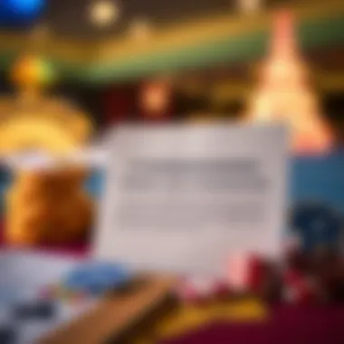 A visual representation of the terms and conditions associated with casino bonuses.