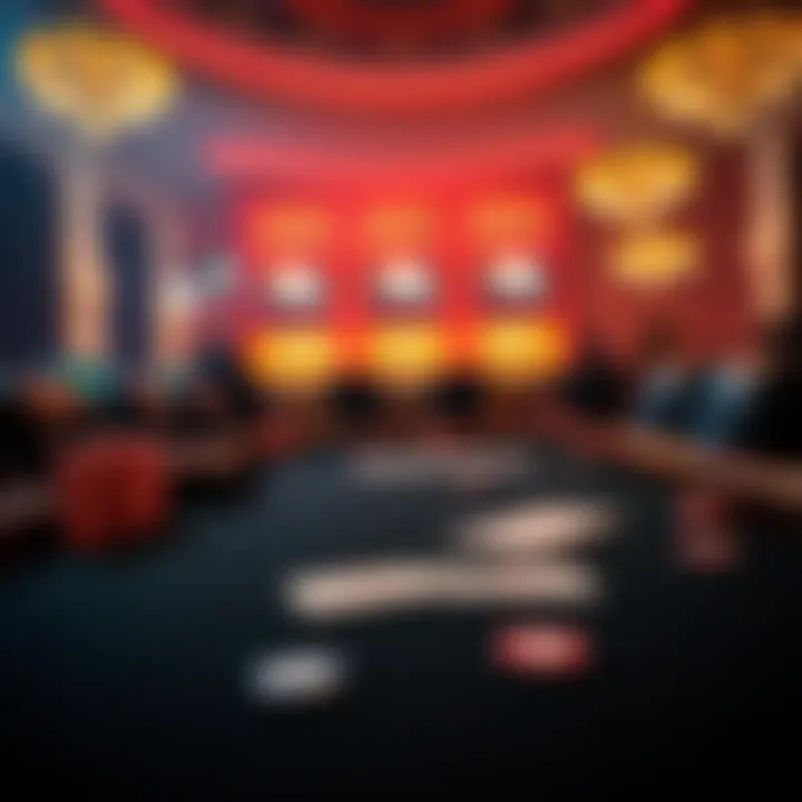 Engaging Black Jak Game Setup A captivating Black Jak game table setup with cards and chips