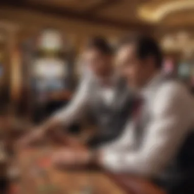 Strategizing Gameplay in Caesars Slots A player strategizing their approach while enjoying a game on Caesars Slots