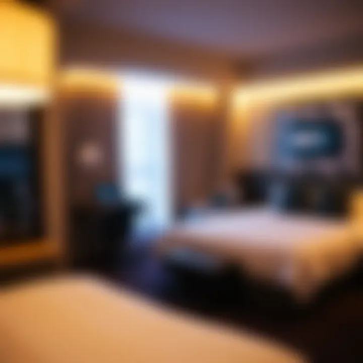 Comfortable guest room in a resort fee-free hotel