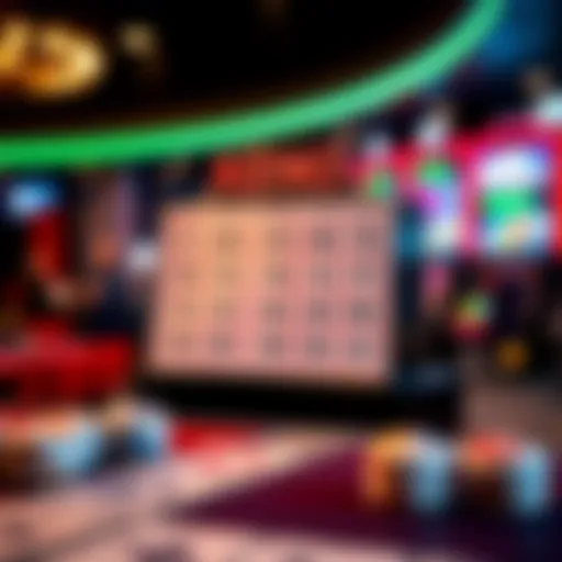 Visual representation of Keno game mechanics