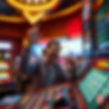 Celebration of winning in Keno