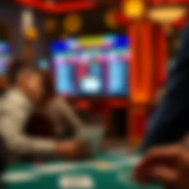 Strategizing in Virtual Poker A player strategizing over virtual poker cards