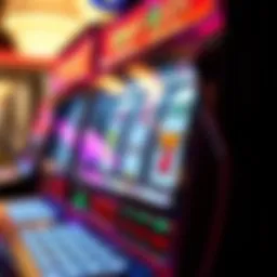 Engaging visual of a vibrant penny slot machine interface