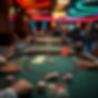 Online Texas Hold'em Table Setup Visual representation of a poker table setup