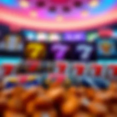 Vibrant depiction of various slot game icons