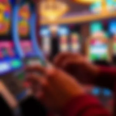 Mobile Device Navigation for Slot Games A user navigating a mobile device to download a slot game