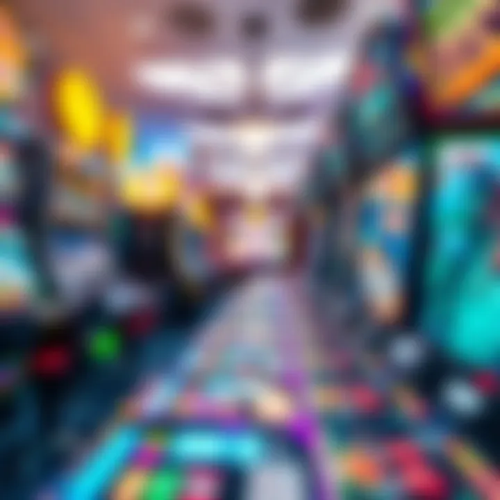 A vibrant online arcade filled with diverse game options