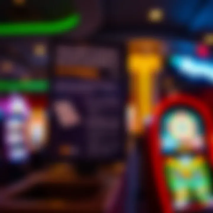 A responsible gaming information display promoting safe practices