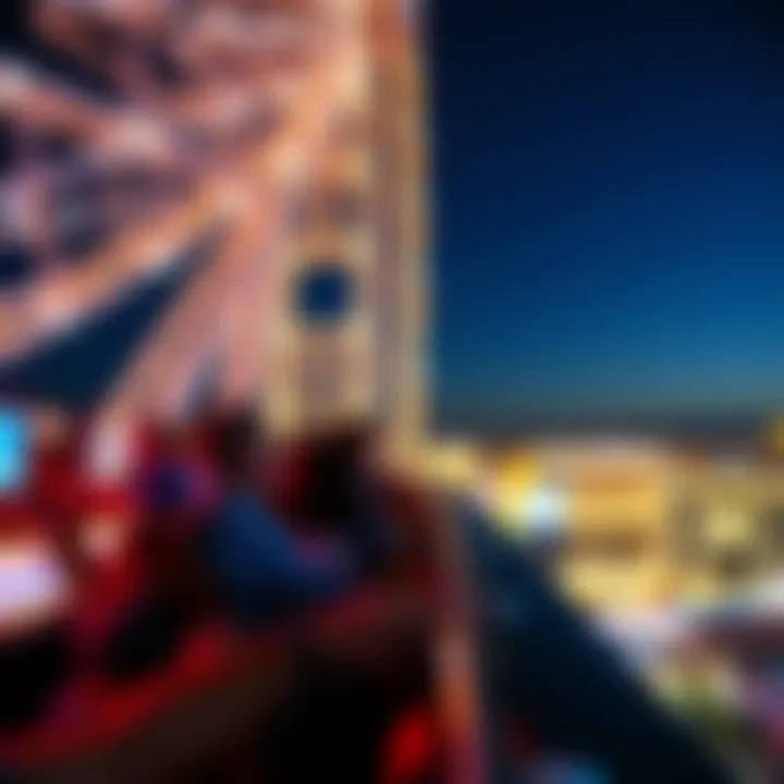 Visitors Enjoying the High Roller Experience Visitors enjoying the view from the High Roller Wheel