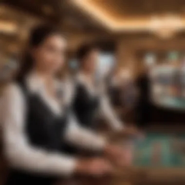 Exceptional Service at Jamul Casino Casino staff providing service to guests in a welcoming environment