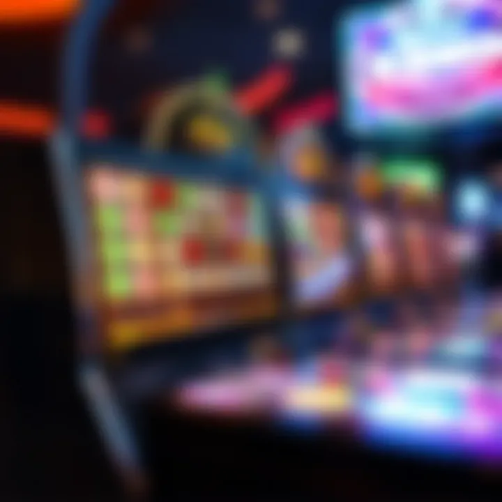 Modern digital keno slot machine interface with vibrant graphics.