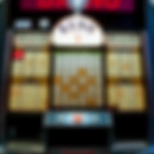 Traditional Keno Board A vintage keno game board showcasing traditional play.