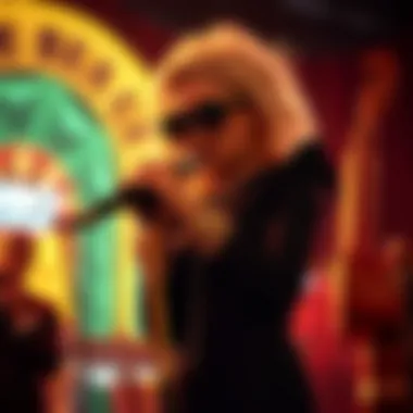 Lady Gaga performing jazz in Las Vegas