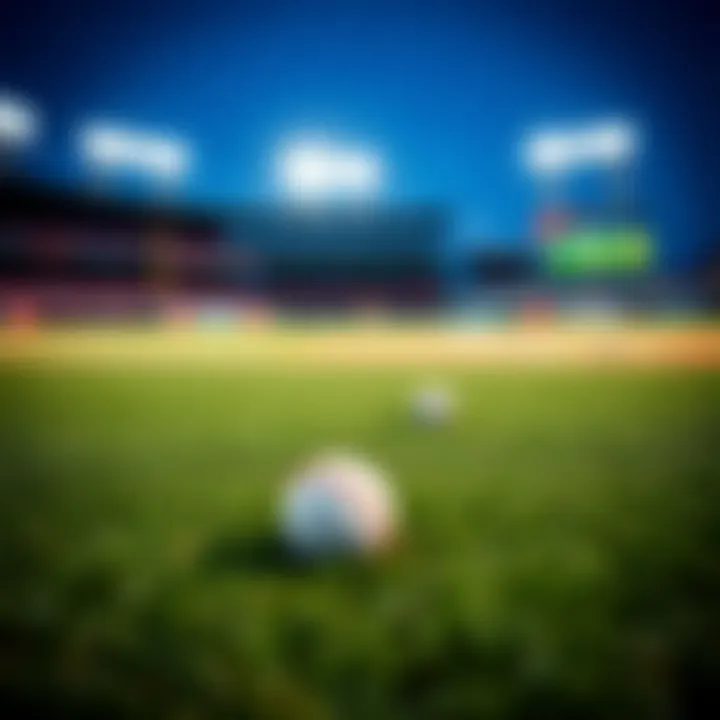 Strategic Approaches to MLB Betting A baseball field with strategic markers