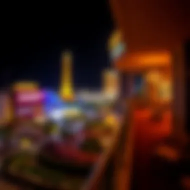 Scenic view of nearby attractions from the hotel balcony