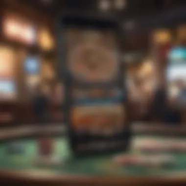Dynamic iPhone Gameplay Engaging gameplay on iPhone showcasing money-making opportunities