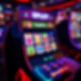 Virtual slot machine showcasing vibrant graphics