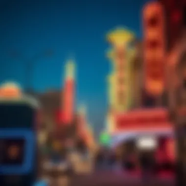 Historic Fremont Street and Its Neon Legacy Historic Fremont Street with vintage neon signs