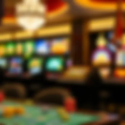 Virtual casino gaming interface showcasing a variety of games