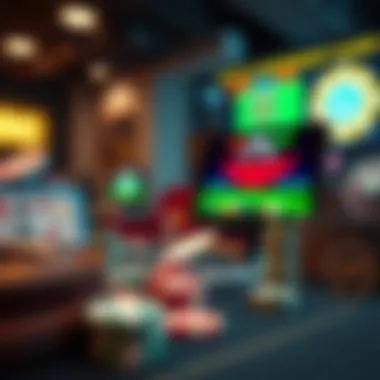 An illustration showcasing the concept of no deposit required for online gaming.