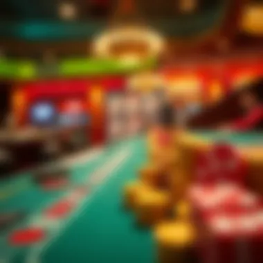 A graphical illustration of potential winnings and gaming strategies.