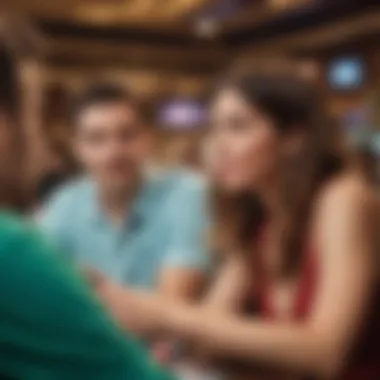 Engagement in Sports Betting Exciting moment of a sports event with fans engaged in betting activities