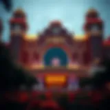 Exterior view of Missouri's premier casino showcasing its grand architecture