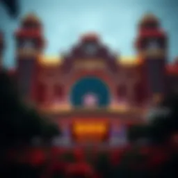 Exterior view of Missouri's premier casino showcasing its grand architecture