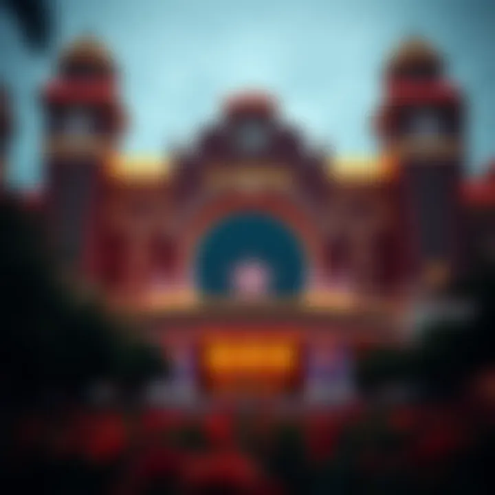 Exterior view of Missouri's premier casino showcasing its grand architecture