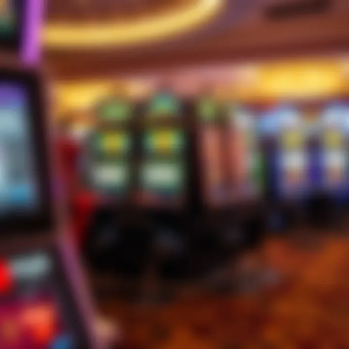 Exciting slot machine display at Caesars Casino
