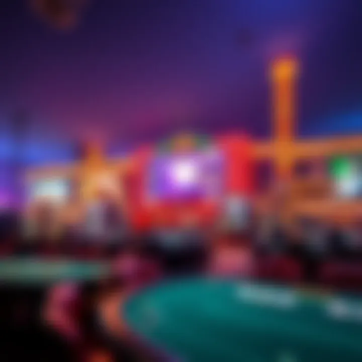 An overview of a popular casino hosting Texas Hold'em games