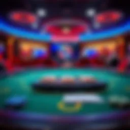 A detailed representation of Texas Hold'em game interface on PC